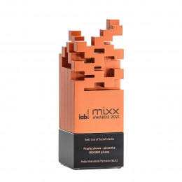 „Mixx awards” 2021 bronze award in Best Use of Social Media category