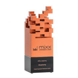 „Mixx awards” 2021 bronze award in Offline Digitizing category